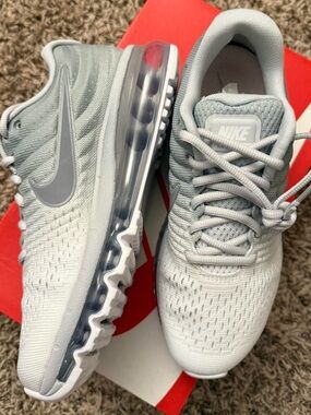 Nike Light Grey Air Max Running Shoes